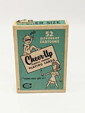 Vintage Stancraft Products 52 Cheer Up Plastic Coated playing cards Poker Size