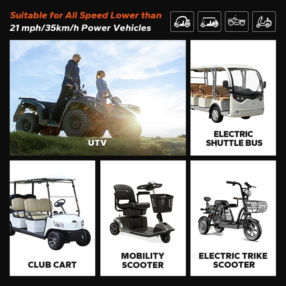 LiTime 36V 48V 30Ah 60Ah 100Ah LiFePO4 Lithium Battery BMS For Golf ...