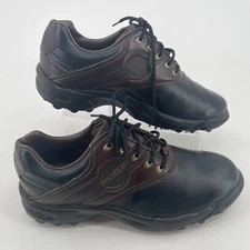 FootJoy GreenJoys MENS Golf Shoes Black Dark Brown Style 45564 Soft Spike Size 8