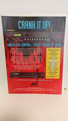 ART SGX 2000 GUITAR EFFECTS SGX Nightbass 1994 PRINT AD   f4