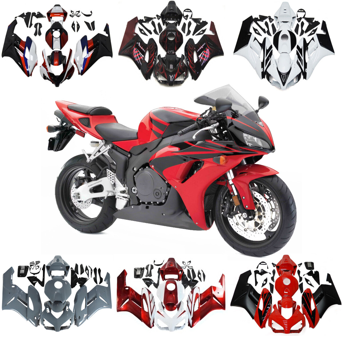 ABS Plastic Fairings For 2004 2005 Honda CBR1000RR Fairings Full Body Kits Panel