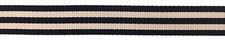 BLACK  WHITE STRIPED GROSGRAIN RIBBON - approx.  " wide, 4 yards 20" long - 100