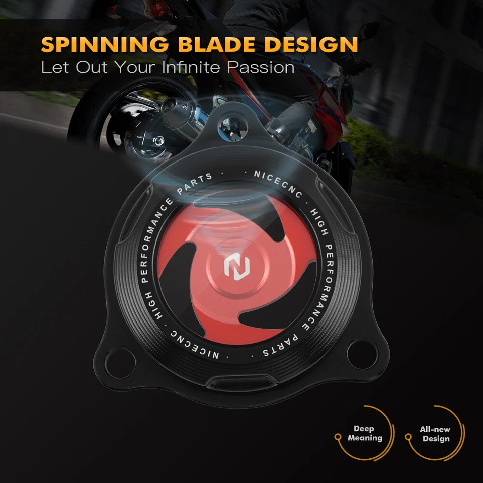 CNC Clear Engine Oil Filter Cap Cover For Suzuki DRZ400 DRZ400E DRZ400S DRZ400SM - Image 3 of 4