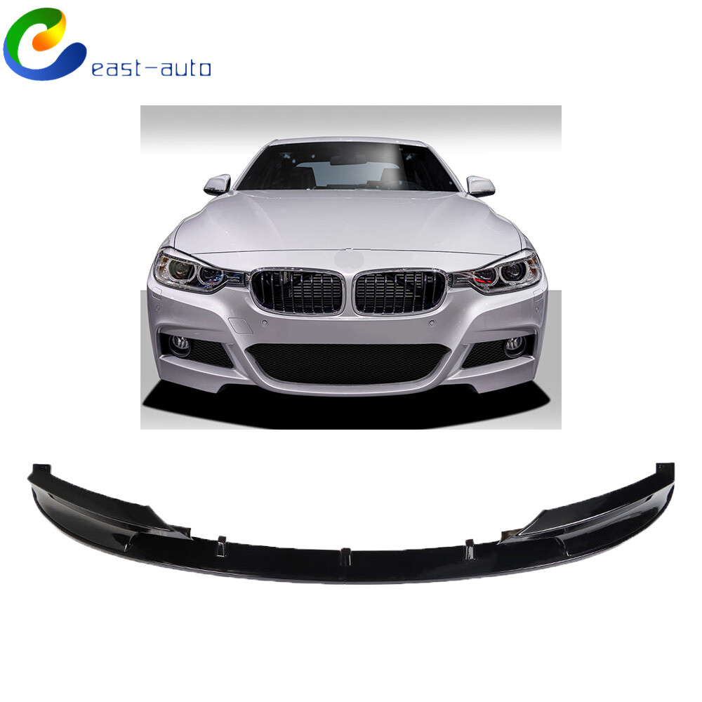 2012-2018 BMW 3-Series F30 F35 M-Sport M-Tech Front Bumper Lip Kit in Black  