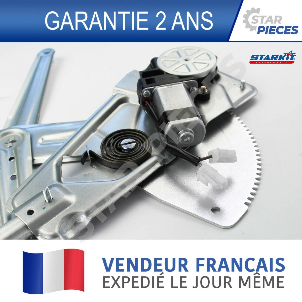 Partsline Lève vitre avec moteur pour Renault Twingo I de 1993 à 2007 - AVANT GAUCHE (côté conducteur) - Auto