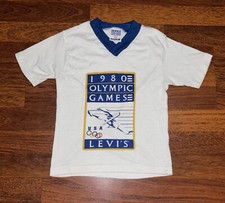 Vintage Levi's Team USA Olympic Games Tee 1980 Kids Size Read Description