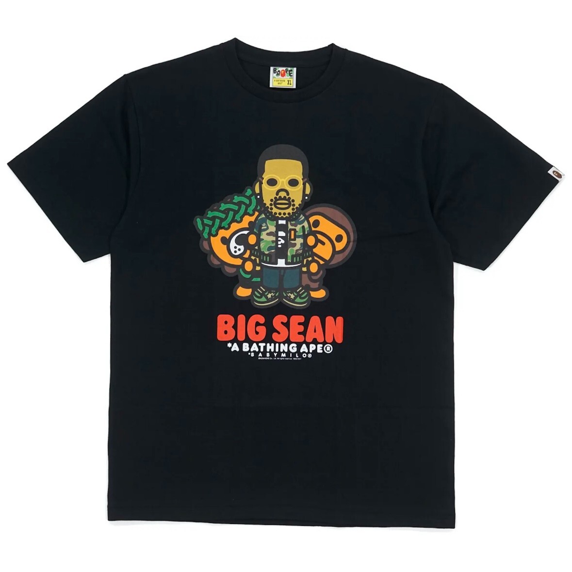 Футболка A Bathing APE BAPE x Big Sean Bay Milo черная Размер M - В РУКЕ 15790₽