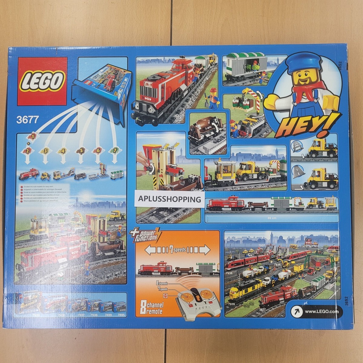 Passenger Train Red Cargo Train LEGO CITY: Red Cargo Train (3677