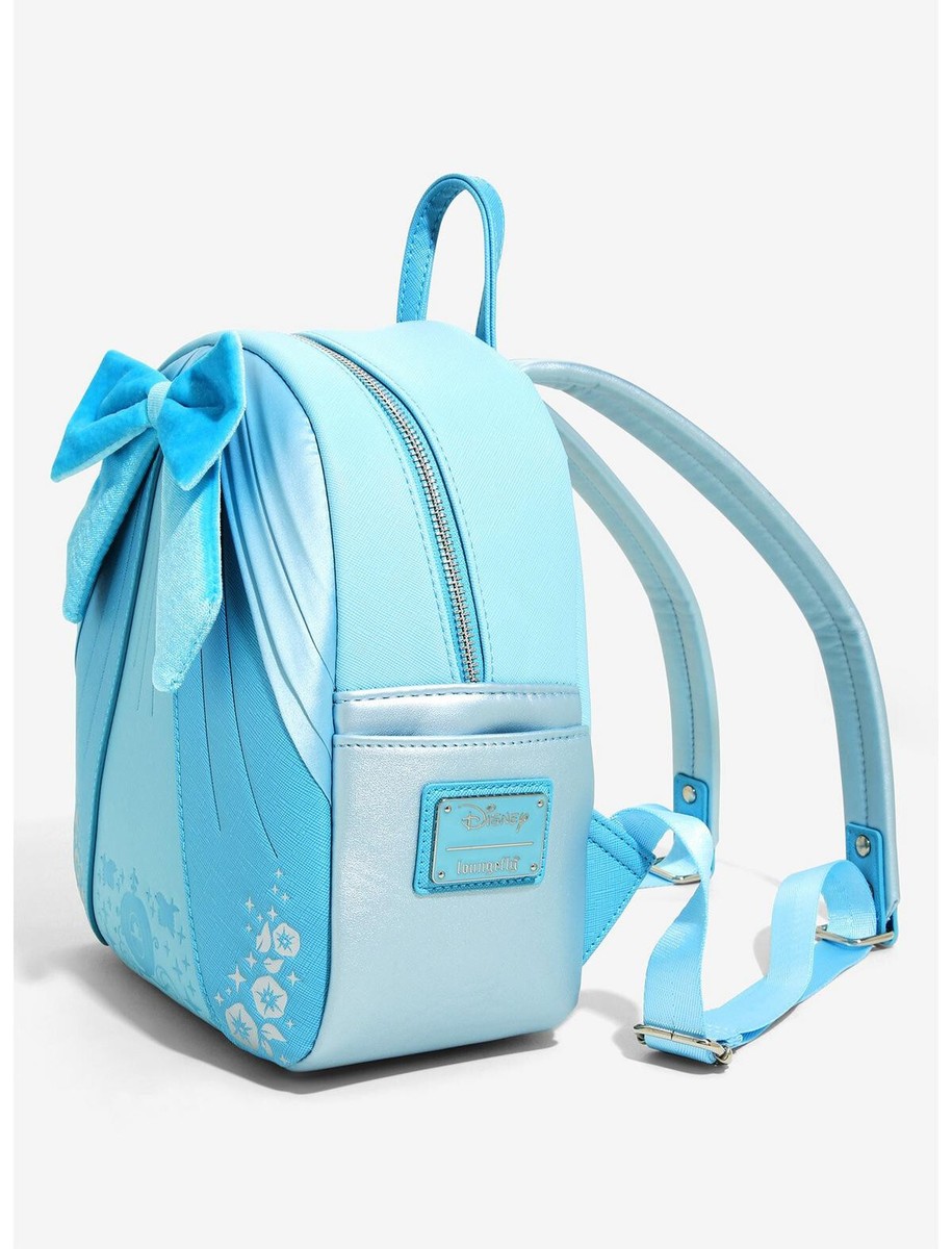Loungefly Disney Cinderella Blue Bow Dress Mini Backpack NWT  display picture 2