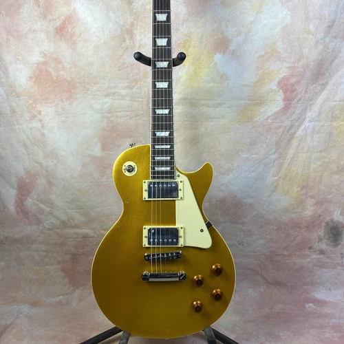 Standard 2010 LP Traditional Gold Top Electric Guitar HH Pick Up Free Ship