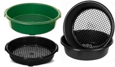Plastic Pottining Riddle Sieve Compost Soil Stone Mesh Sifter Tools Garden 37cm