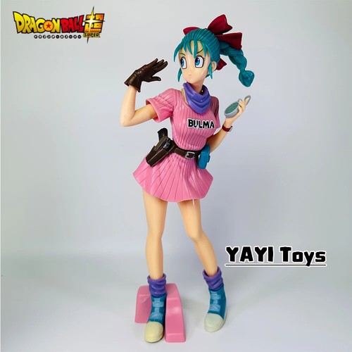 25cm Anime Dragon Ball Z Bulma Anime Figure PVC Action Figure Cute Statue.