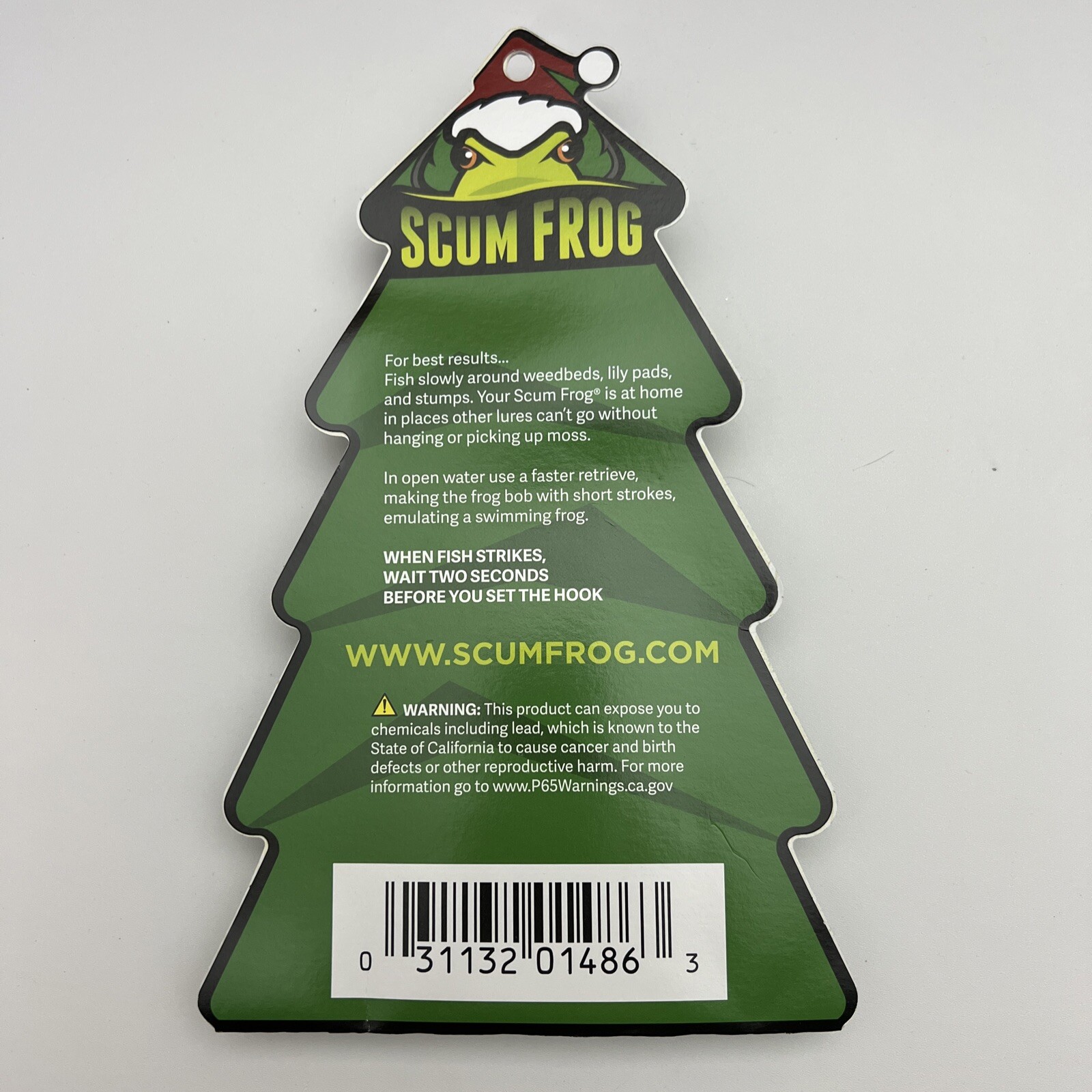 Scum Frog Big Foot Christmas Tree Top Water Hollow Body Frog Lure New