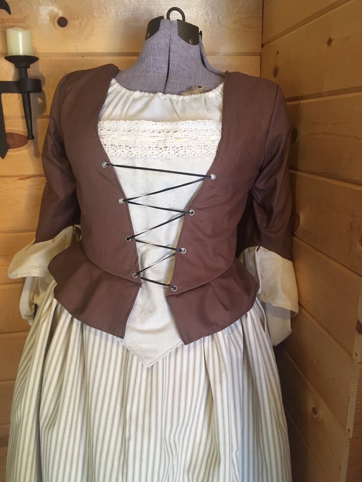 18th Century Colonial Rev War Outlander 1700s Poldark Complete Outfit - Image 3 of 4