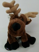 8" Reindeer HM137 Ganz Webkinz Plush Stuffed Animal No Code