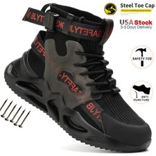 Work Boots Steel Toe Cap Mens Safety Shoes Indestructible Breathable Sneakers