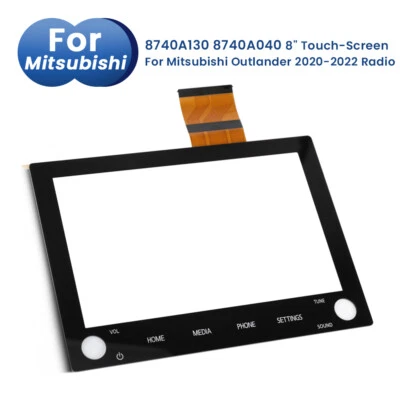 8" Glass Digitizer Touchscreen 2 Knöpfe Für Mitsubishi Outlander Sport ASX 20-22 - Bild 1 von 4