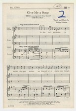 Pallma Music PC7028 Choral Music: Give Me a Song T.T.B.B. - Qty. 10