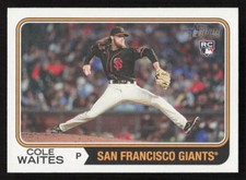 2023 Topps Heritage Cole Waites #258  Baseball Rookie San Francisco Giants RC
