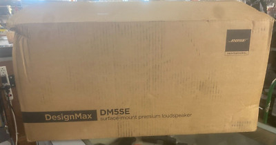 NEW- Bose Professional DesignMax DM5SE 50W Surface-Mounted Speaker Pair l Black