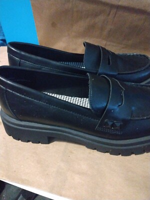 Seychelles “Hank” Black Chunky Loafers Size 9.5 | eBay