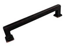  Dark Oil Rubbed Bronze 5" Square Bar Kitchen Bathroom Cabinet Pull 