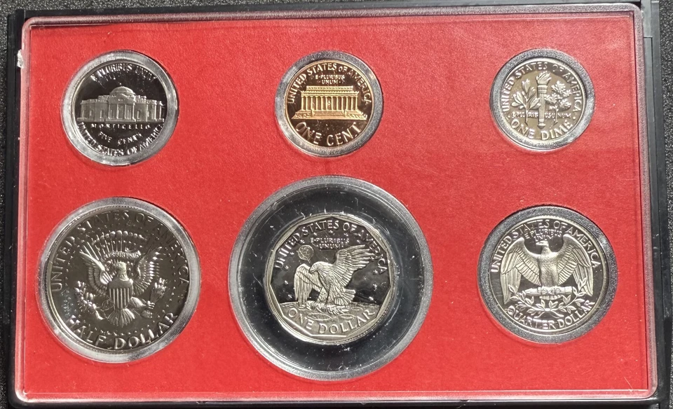 1979-S U.S. Mint 6 Coin Proof Set Type II 2  w/Nickle & Dime Type II - Image 2 of 4
