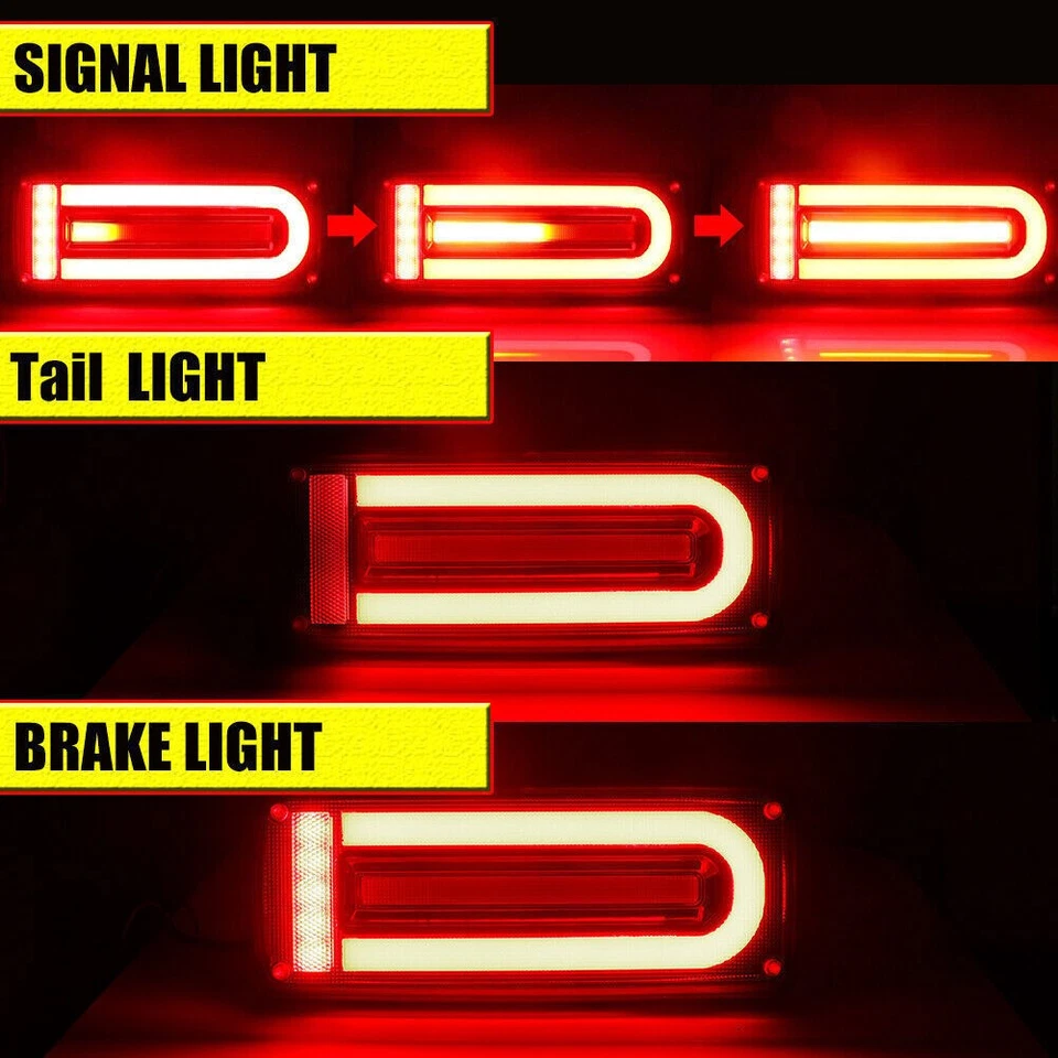 LED Tail Lights W464 Style For Mercedes Benz 1999-18 W463 G-Class G63 G550 G500 Foto 2 de 4