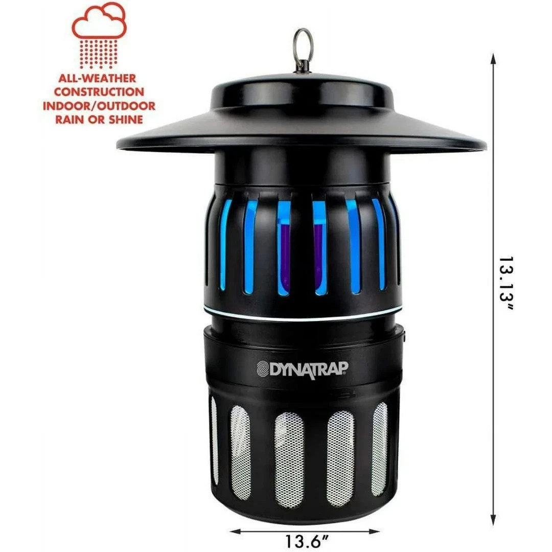 Dynatrap Indoor/Outdoor Electric Insect Trap Eliminator Zapper BLACK (DT1050SR)