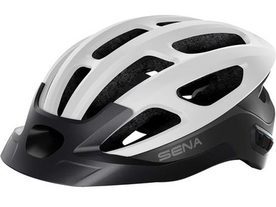 Sena R1 EVO Smart Communications Bluetooth Cycling Helmet - White Small