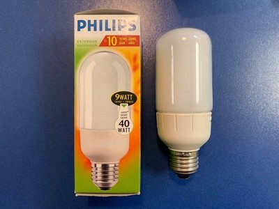Philips EXTERIEUR OUTDOOR ! WW 827 9W E27 ES 220-240V 50-60Hz 10000h 400LM