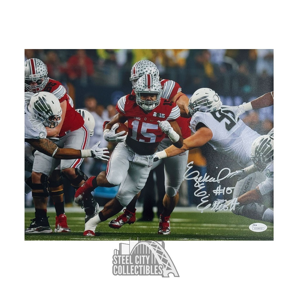 Ezekiel Elliott Autographed Signed Ohio State 11x14 Football Photo - JSA 