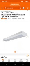 48 in. 4000 Lumens Integrated LED White Wraparound Light 4000K Bright White