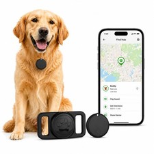 GPS Collar for Dogs,Pet Tracker (Android Only) Smart tag,Waterproof Compatibl...