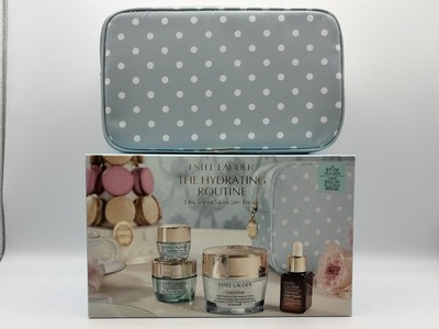 ESTEE LAUDER 4 Pc  Hydrating Routine Decadent Skincare Treats Set + Travel Case