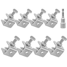 304 Stainless Steel C-Clamps,20mm Mini Tiger Clamps for Woodworking,C-Clamp 8 pa