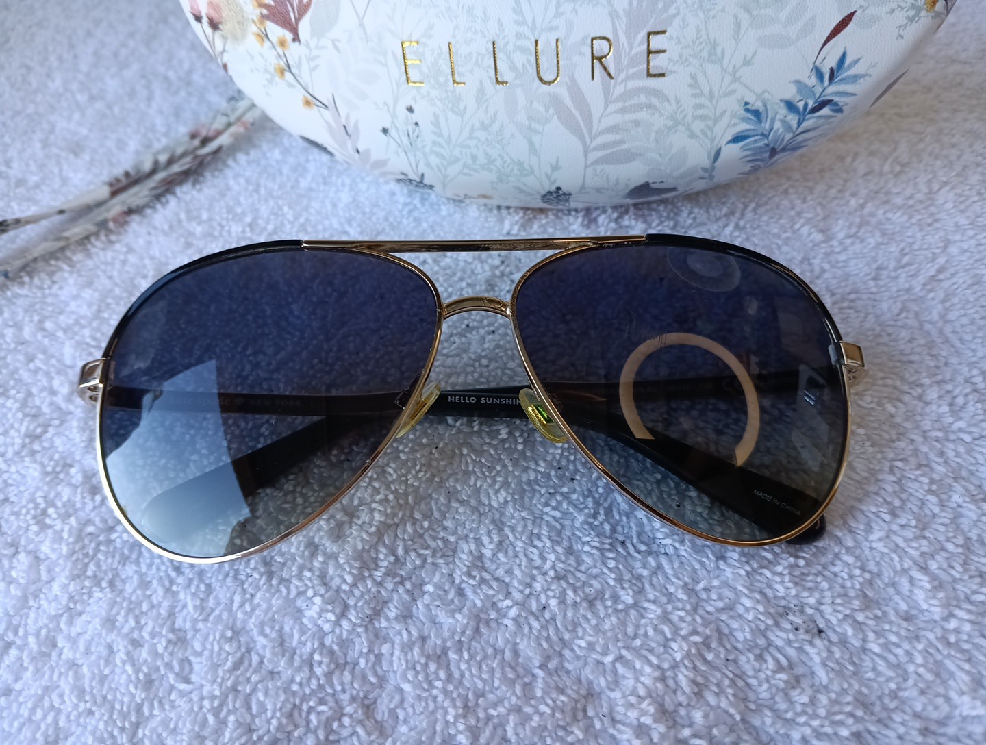 Kate Spade Amarissa S RHLWJ Sunglasses Womens  Gold Full Rim 59-12-135 With Case thumbnail 2