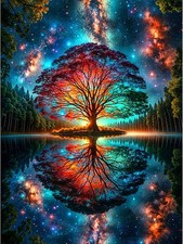 DIY Paint by Numbers for Adults, Tree of Life Canvas Oil Painting Kit for Adult