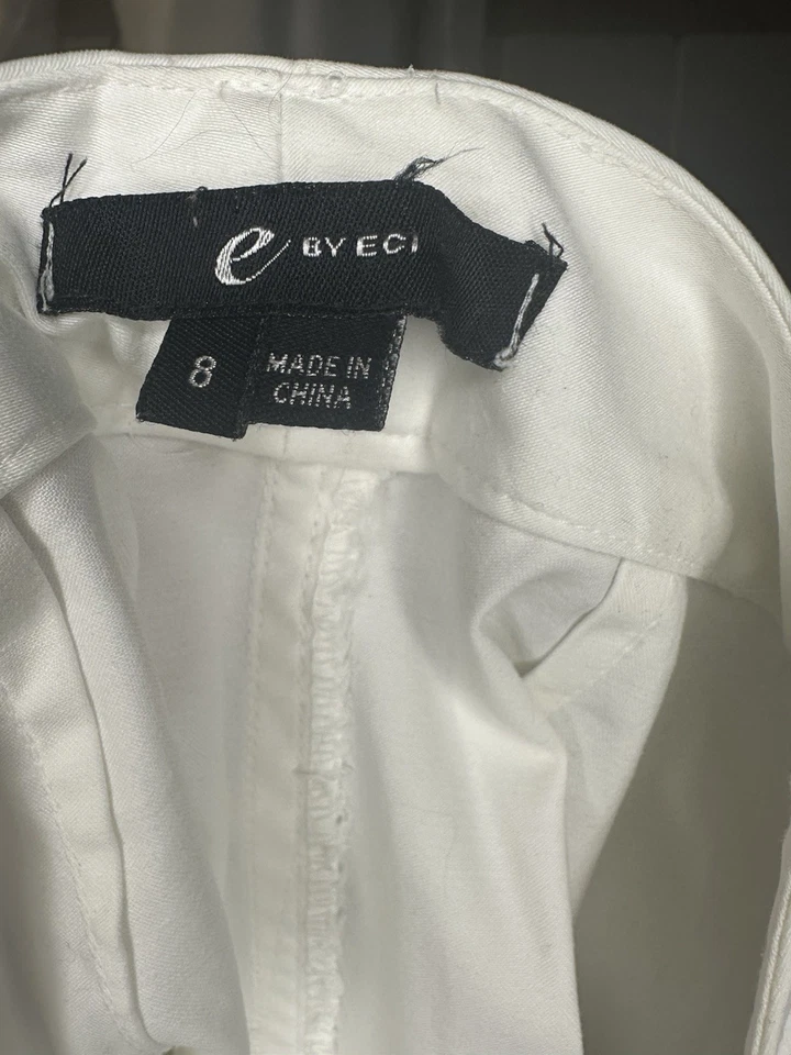 Falda Clásica De Colección Blanca E By Eci Talla 8 Corte Recto Foto 3 de 4