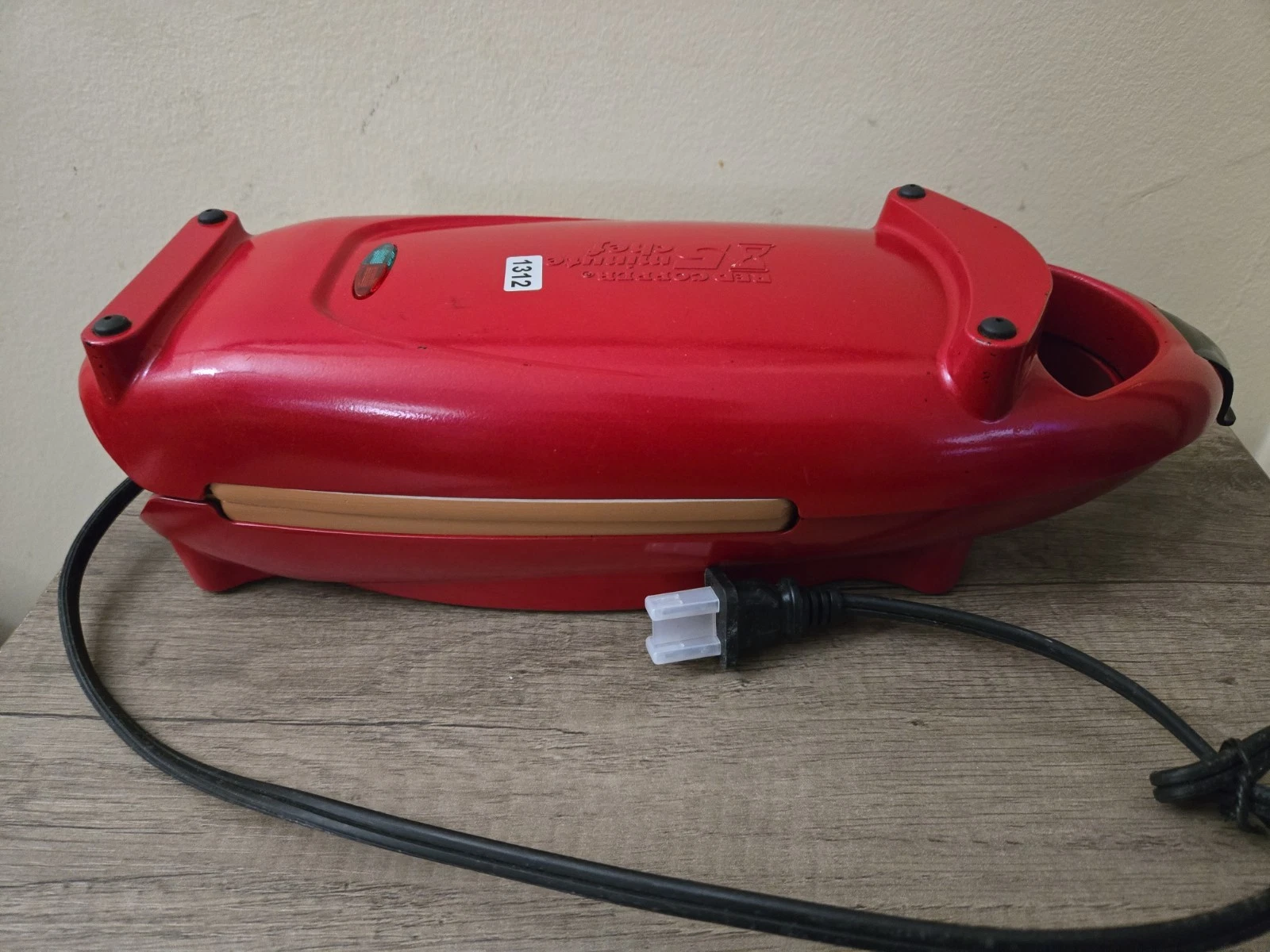 Copper Red 5 Minute Chef Ceramic Nonstick Omelet Snack Maker