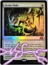Foil OCELOT PRIDE Chris Seaman SIGNED & Altered! MTG Auto MH3 Modern Horizon Cat