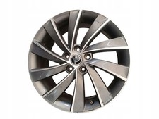1x Alufelge 18 Zoll 7.5" 5x112 51ET Glanz Silber 5E0601025S Skoda Octavia Iii