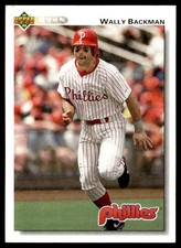 1992 Upper Deck Wally Backman Philadelphia Phillies #350