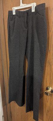 Express Editor Charcoal Gray Bootcut Trouser Pants-Women's 8