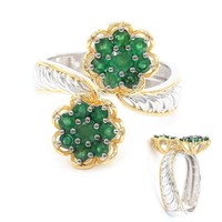 Sambia Smaragd Sterling Silber Ring- Echtschmuck