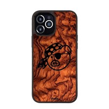Thalia Pork Pie Logo Case for iPhone 15 Plus | Pig Logo, Bubinga