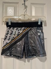 GK Mickey and Minnie Mouse Gymnastics Shorts Silver Adult M
