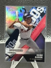 2020 Topps Chrome Hank Aaron Decade of Dominance Die Cut DOD-4