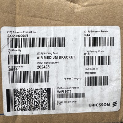 Support Support (bracket) Ericsson Air Medium - Référence SXK1092064/1 - Neuf Sans Emballage D'origine