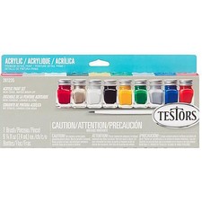 Testor Corp. Acrylic 9 Piece Paint Set Value TES281235 Plastics Paint Acrylic